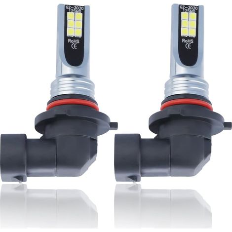 ampoules LED H8/H11 pour phares antibrouillard de voiture, 6000K, 1500LM, pour une conduite en toute sécurité, accessoires auto (9005/9006), dimensions : 59 x 33 x 30 mm (1/5)