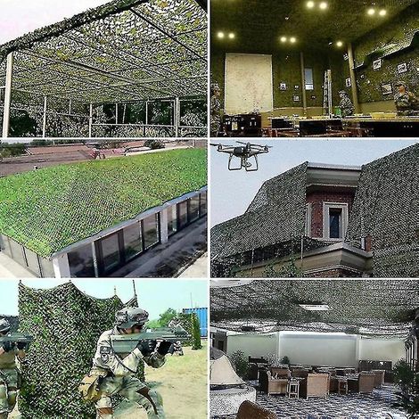 Filet de camouflage renforcé 3x5m 3x8m 3x10m 4x5m Piscine Plage Pavillon Jardin Parasol Filet de camouflage 7 couleurs Camouflage jungle Camouflage jungle (1/4)