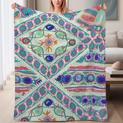 Couverture de lit en polaire, microfibre douce et confortable légères toutes saisons, décoration de chambre à coucher, cadeau parfait pour femmes et hommes, 6080 pouces (1/4)