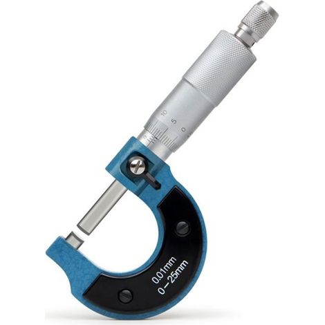 0,01 mm 0 25 mm Micromètres Extérieurs Outil de Mesure de Calibrage Échelle Pied à Coulisse Mécanique Micromètre de Précision pour (1/4)