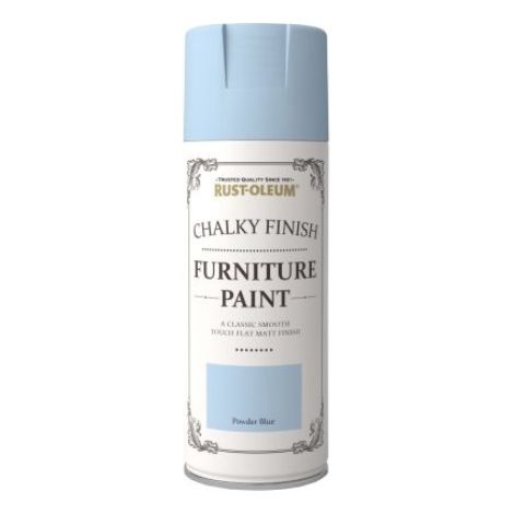 Rust-Oleum Chalk Chalky Furniture Paint - Powder Blue - 400ml Aerosol