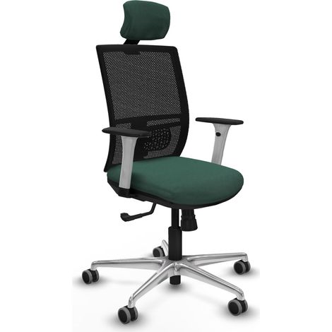 Chaise opérative piqueras y crespo Yunquera blanc cuir mousse (1/2)