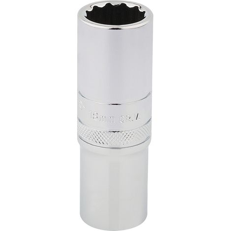 Draper 18mm 1/2" Square Drive Hi-Torq® 12-Point Deep Socket (Polished Chrome) – Model 33741 (1/5)