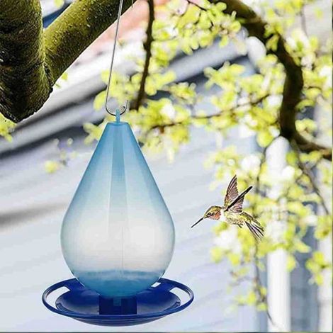 Distributeur d'eau pour oiseaux, abreuvoir suspendu pour oiseaux sauvages, avec crochet,pour une utilisation en extérieur (1/5)