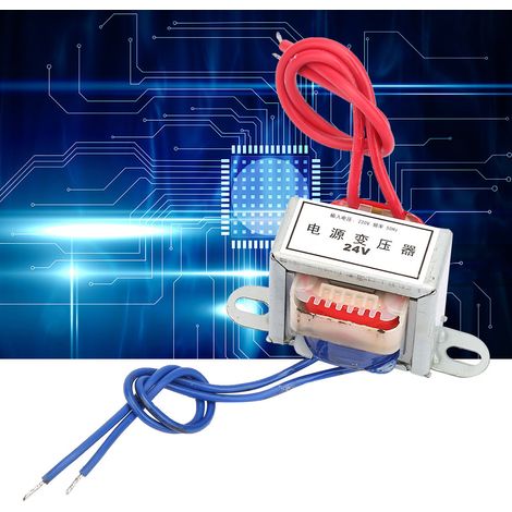 Tension de sortie CA 12 V/24 V, entrée 2 W, transformateur d'alimentation simple (24 V) (1/5)