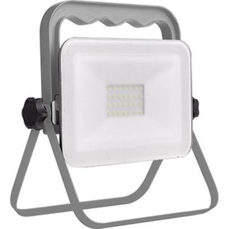 LED Baustrahler klappbar 1,8m Kabel (B 11, H 18, T 3 cm) IP65, 20 Watt (1/2)