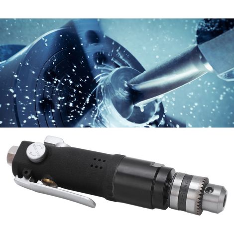 Perceuse pneumatique à tige droite noire mate YC-1072 de 3/8 pouce, vitesse réglable pour rotation avant et arrière, style japonais. (1/5)
