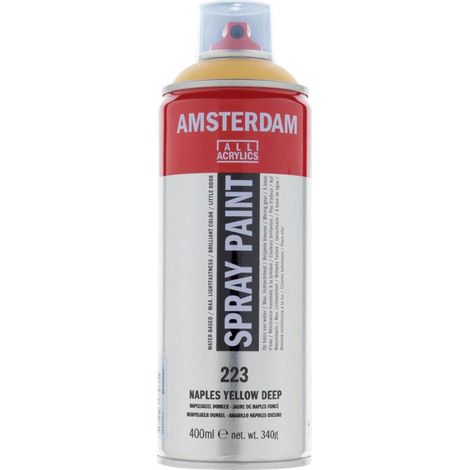 Bombe de peinture Amsterdam 400ml jaune de Naples foncé (1/3)