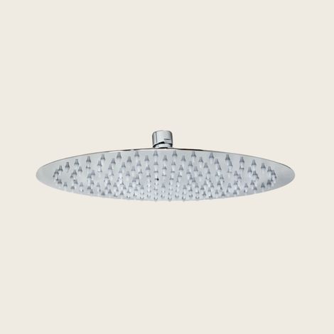 Exagonshop Soffione Doccia 30 cm tondo Slim 2 mm in Acciaio Smart