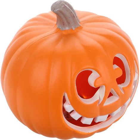 Lanterne Citrouille Lumineuse Pour Halloween Décoration Extérieure Plastique Citrouille Creuse Pour Intérieur Et Jardin (1/5)