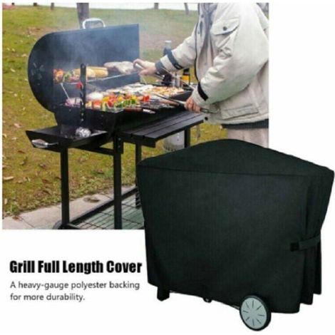 Housse de barbecue - - Q3000/Q2000 - Imperméable - Tissu Oxford 210D - Noir (1/4)