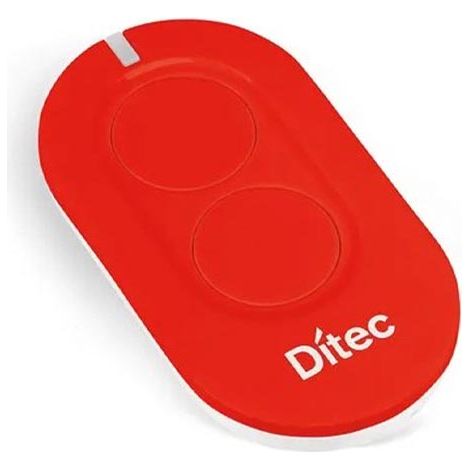 Telecomando Radiocomando Trasmettitore 2 Funzioni Rosso Ditec Zen2R Originale