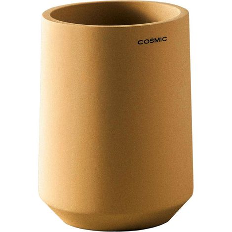 COSMIC Toothbrush Holder, Big & Durable, Polyresin Mandarin, Saona Collection