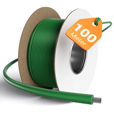 Wiltec – Câble périphérique 100 m 2,7 mm – Fil robot tondeuse de délimitation – Aluminium plaqué cuivre TCCA – Résistant aux intempéries et UV (1/5)