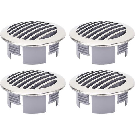 Lot de 4 bouchons d'aération polis en acier inoxydable 316 de 8,9 cm (3,5 po) pour bateaux, camping-cars et yachts. (1/4)