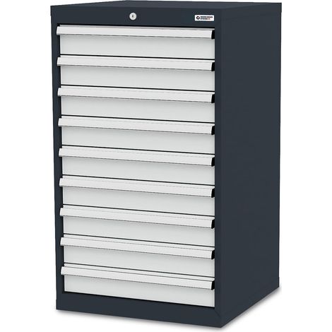 WS24 Schubladenschrank Schubladen: 9 x 100 B x T x H 600 x 575 x 1020 mm - WS24-100204