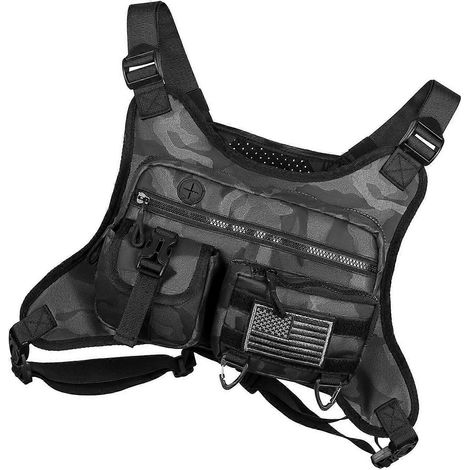 Sportliche Brusttasche, wasserabweisend, leicht, Herren-Laufweste, Fronttasche
