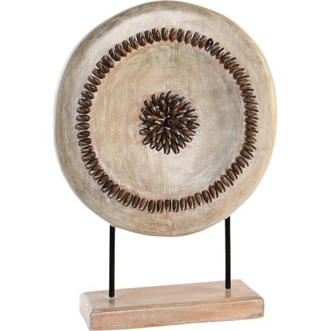 DKD Home Decor Figurine Beige Fer Design Cercles 39x12x55 cm (1/3)