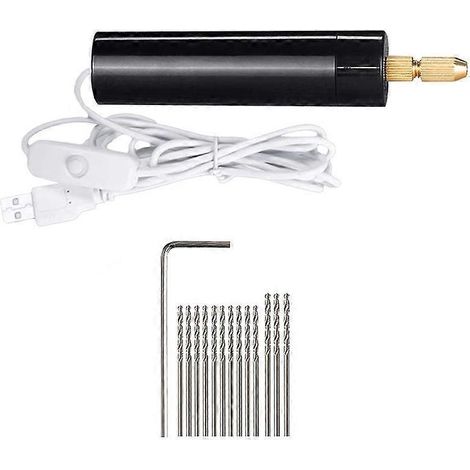 Kit de micro-perceuse électrique manuelle 0,7-1,2 mm pour résine, mini-perceuse électrique (1/5)