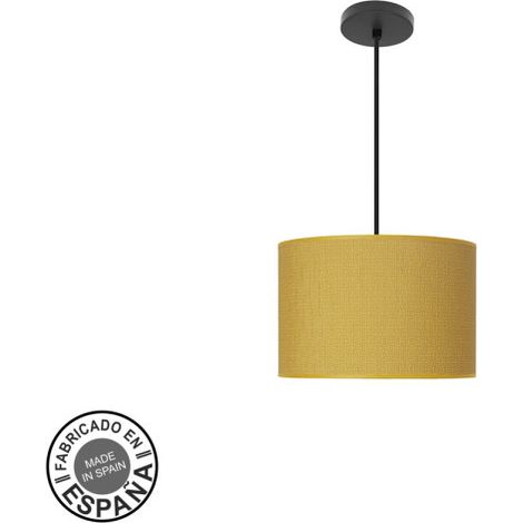 Colgante Moda 1xe27 Negro/amarillo Regx30x30 Cm