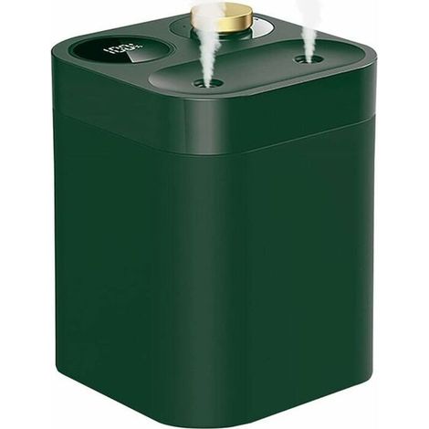 Grüner, tragbarer Mini-Luftbefeuchter mit Akku, leiser Betrieb (28 dB), zwei Sprühdüsen, 5 Sprühmodi mit Anzeige (1/5)