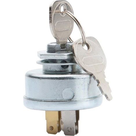 Interrupteur D'allumage - Pour Moteur Thermique - Compatible MTD Husqvarna Stiga Toro - Référence 725-0267 925-0267 - 2 Clés Incluses (1/5)