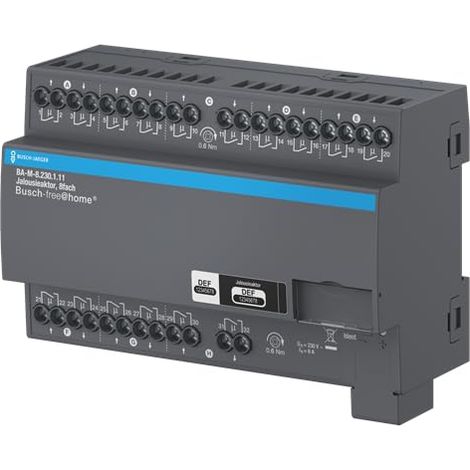 Busch-Jaeger BA-M-8.230.1.11 Jalousieaktor, 8fach, 230 V, REG für Busch-Free@Home® (2CDG510029R0021)