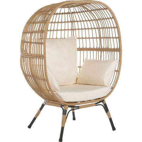 Garden Chair VEROLI PE Rattan Beige (1/5)