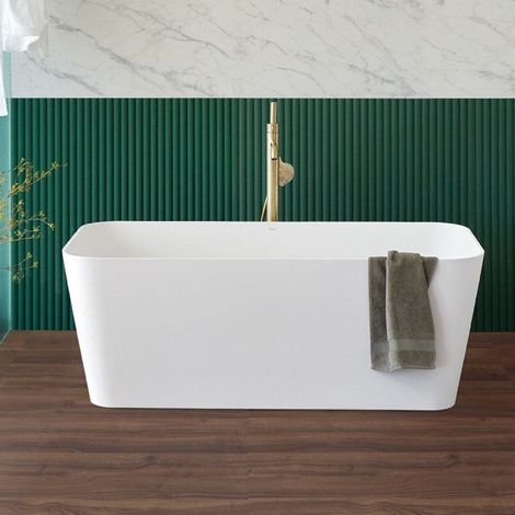 Freistehende Badewanne RUST im Rechteckigen Design 150 cm (1/5)