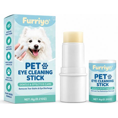 Furriyo eye cleaning sticks for pets to clean tear stains and dirt, daily eye care for cats and dogs. (1/5)