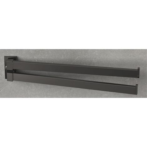 COLOMBO DESIGN Look b1612 porta salviette doppio a snodo 33,5 cm grafite codice prod: B16120GL