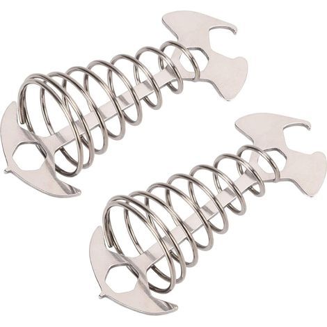 Piquets d'ancrage Anti-Chute en Forme d'arête de Poisson pour Corde à Vent, pour Camping et randonnée (Silver) (1/5)