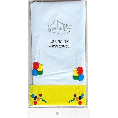 Nappes jetables blanches, 137 x 183 cm, nappes de protection en PE pour réceptions de mariage (1/5)