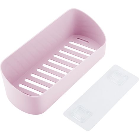 Boîte De Rangement Murale - Design Géométrique Creux - Pour Salle De Bain Et Cuisine - Installation Sans Perçage - Lot De 1 (1/5)