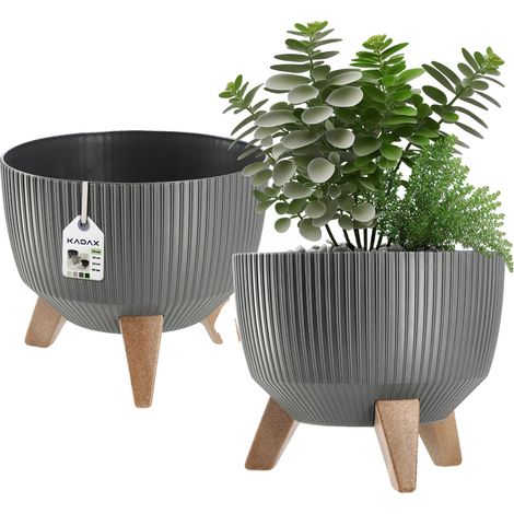 Vaso in plastica resistente, diametro 24 cm, adatto per interni ed esterni, ideale per diverse piante, facile da pulire. (1/5)