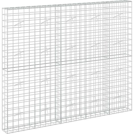 Gabion avec fil de 3,5 mm et maille de 10x10 cm 250x20x200 cm vidaXL (1/5)
