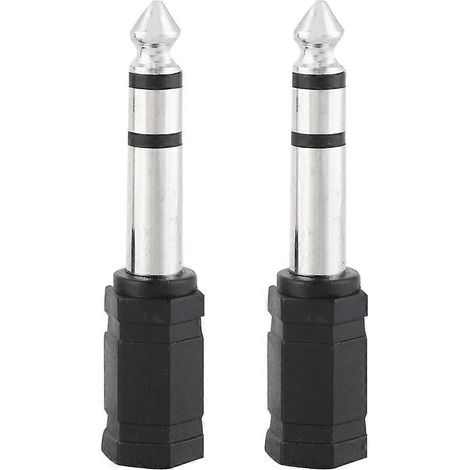 Adaptateur mâle 6,5 mm avec adaptateur femelle 3,5 mm, 2 pièces, convertisseur F-36 (1/4)
