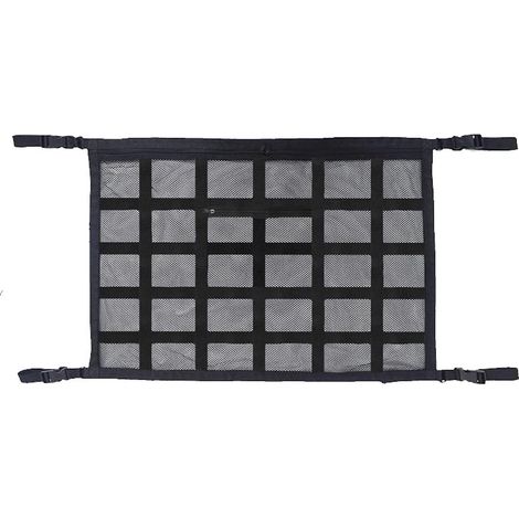Verbesserte Gepäcknetztasche für die Autodecke: Verstärkte Tragfähigkeit und weniger Durchhängen dank doppellagigem Netzgewebe. (1/5)
