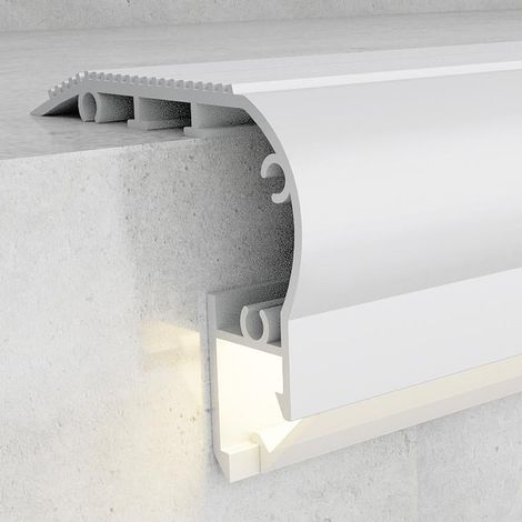 IluminaShop - Perfil de aluminio Kuf Especial Escaleras 2 metros (1/3)
