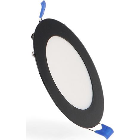 IluminaShop - Panel LED Circular Negro 6W CCT