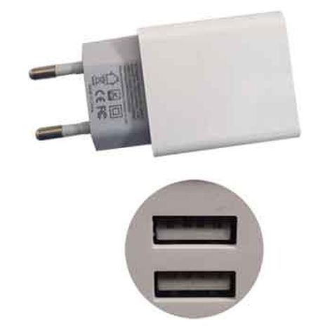 CARICATORE USB DA PARETE 2,4A - 2 USB