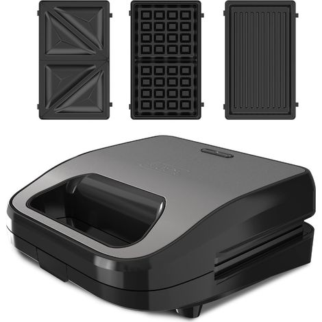 Sandwichera para gofres 750w gris - BXSA754E - Black+decker - (1/5)