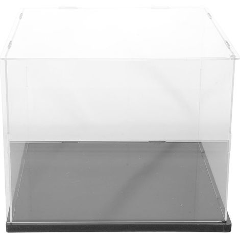 Protection pour Balance Électronique Haute Précision 25x25x20 Cm, Bouclier Anti-vent Noir Épaissi Porte Ouvrable, Accessoire pour Pesée de Laboratoire et Bijoux (1/5)