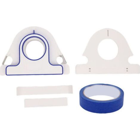 Fafeicy Masking Paint Ruban Ruban Applicateur Applicateur, Coupeur de Bande de Masquage avec Coupe-porteuse de Peintre Bleu de 25 Mm de Largeur pour les Cadres de Fenêtre de Porte deAec (1/4)