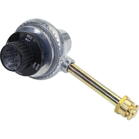 Valve de régulation réglable pour barbecue avec adaptateur en laiton de 450 g (1 lb) pour Char Broil Grill2Go 2012 et anciens modèles récents 29103224A (1/5)