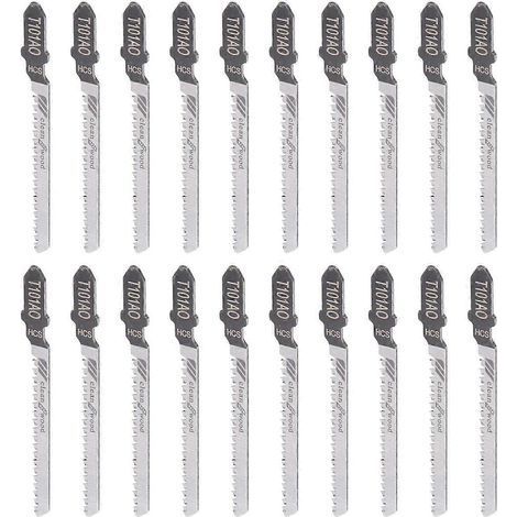 20 lames de scie sauteuse alternative T101AO à emmanchement en T pour la découpe du bois et du plastique (1/5)