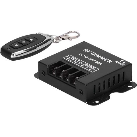 Gradateur RF, réglage de la luminosité sans fil, équipement électrique avec télécommande 5-24V 30A (1/5)
