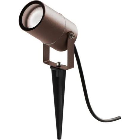 Foco gea luce con pincho ip65 1xgu10 marrón - ges1131