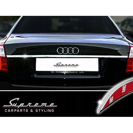 Audi A4 B6 Sedán - embellecedor cromado sobre las placas del portón trasero (1/5)
