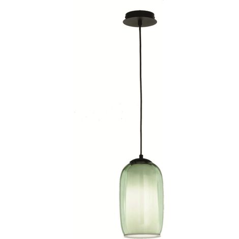 Lampada sospensione D15 cm - vetro soffiato Verde BONNIE MOD3 (1/2)